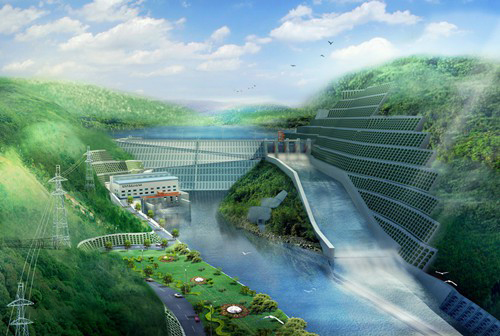 毛感乡老挝南塔河1号水电站项目